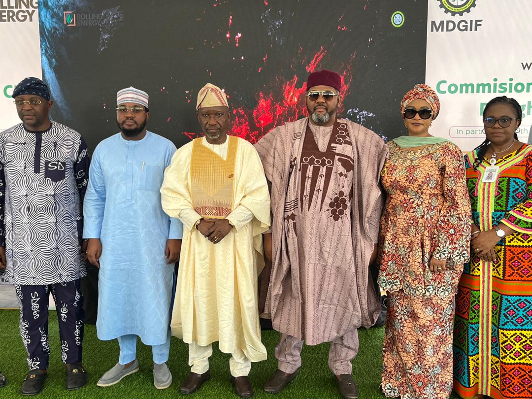 Delegation at the MDGIF CNG Daughter Booster Station commissioning, Jahi Abuja